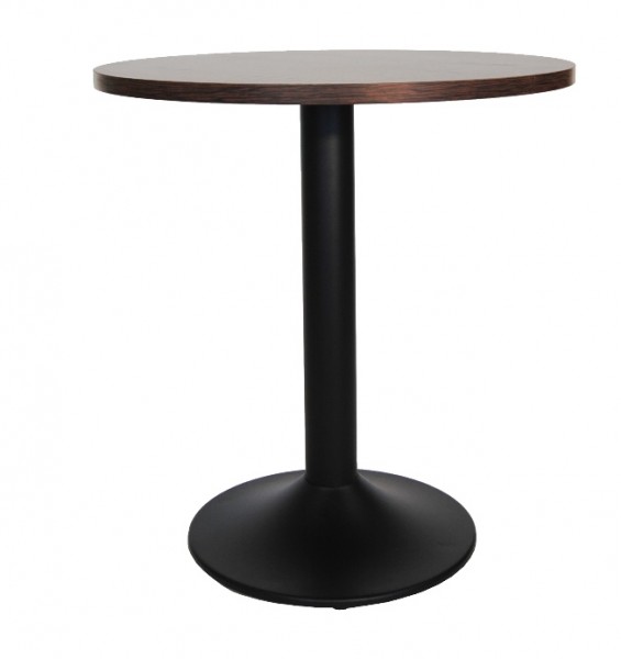 Tisch DUCA mit Tischplatte Melamin, nussbaum dunkel 70 cm 