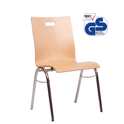 Konferenzraum Stühle stapelbar | Holzschalenstuhl Konferenzstuhl GS geprüft