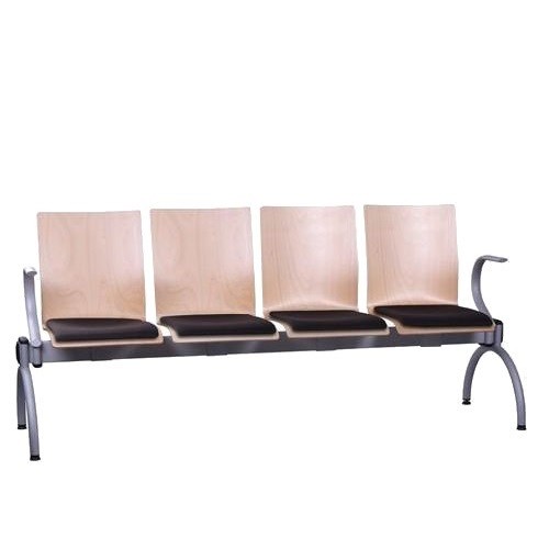 Sitzbank Wartebereich mit Armlehnen für 4-Sitzer | Wartezimmerbänke | Traversenbänke