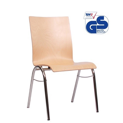 Konferenz Stuhl stapelbar COMBISIT B40 ohne Sitz- und Rückenpolster, GS Geprüft