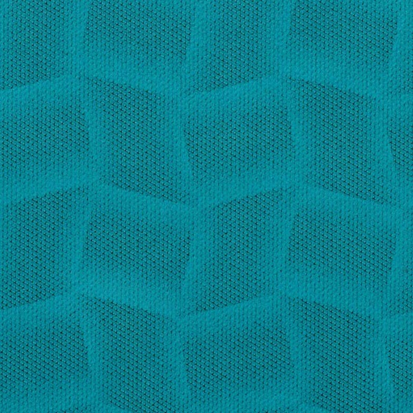 Mikrofaser-Stoff BORBE58-türkis mit attraktiven geometrischen Mustern 
