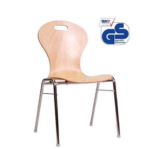 Seminarstühle mit Griffloch COMBISIT A10G, GS-Geprüft 