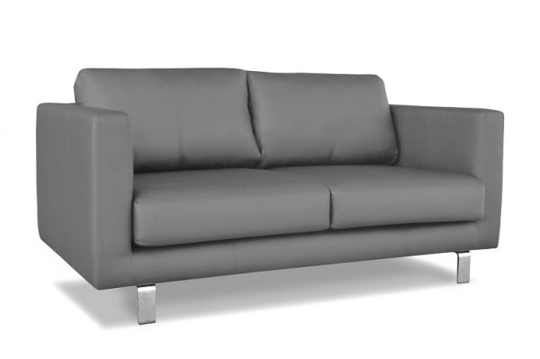 2-Sitzer-Couch SERENA für Gastronomie und Hotellerie in grau