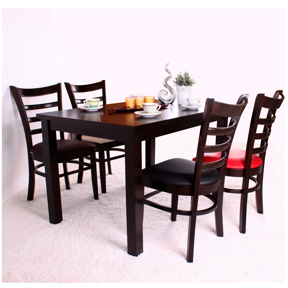 Tisch 120 x 80 cm mit 4 Stühlen