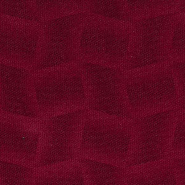 Mikrofaser-Stoff BORBE33-rot mit attraktiven geometrischen Mustern