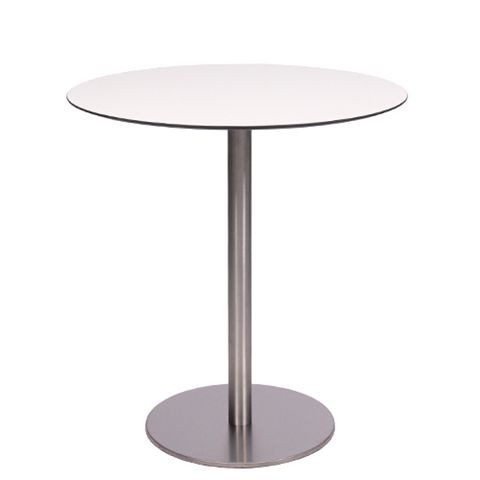 Tisch MARIANO D69-10 Edelstahl in weiß