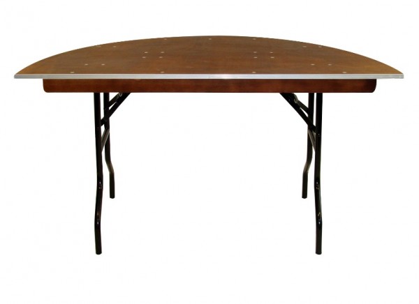Banket-Tisch MHR - halbrund und klappbar