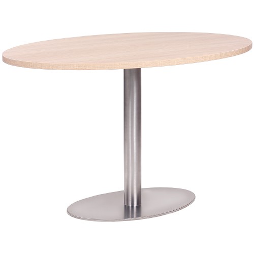 Ovaler Tisch PRATO IX Tischplatte Eiche natur
