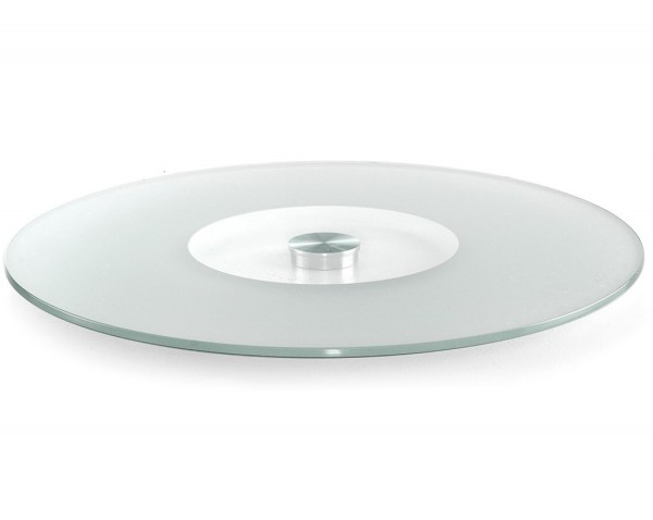 Glasplatte | Tischplatte aus Klarglas mit Teilsatinierung für Gastronomie und Hotellerie 