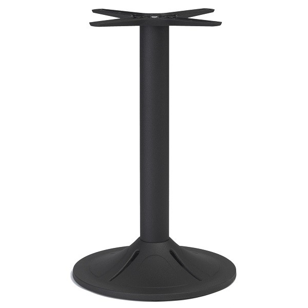 Tischgestell BARI aus Aluminium, pulverbeschichtet in schwarz